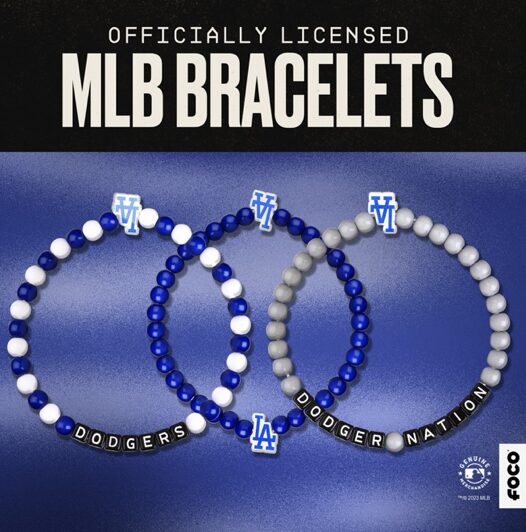 Dodgers friendship bracelets, 2024 Christmas holiday guide, FOCO