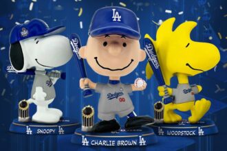 Snoopy, Charlie Brown, Woodstock, 2024 Dodgers World Series, FOCO