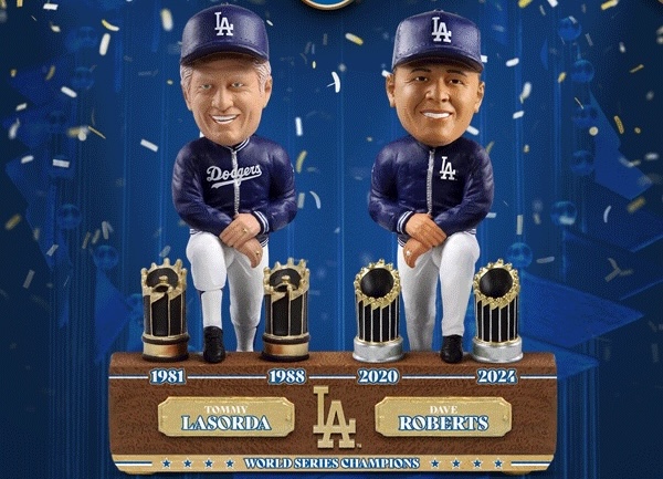 Tommy Lasorda 1988 WORLD SERIES buy CHAMPIONS PARADE LA Dodgers Bobblehead FOCO