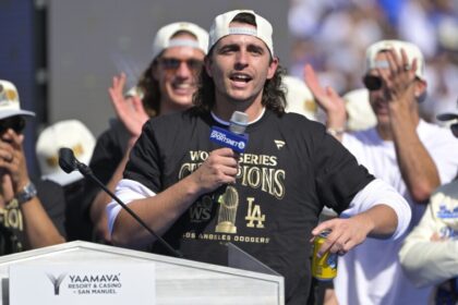 Brent Honeywell, Dodgers World Series parade celebration