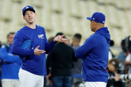 Walker Buehler, Dave Roberts, 2024 World Series