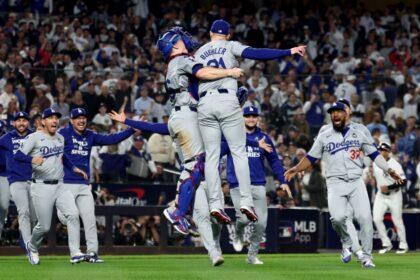 Walker Buehler, Will Smith, Austin Barnes, Anthony Banda, Teoscar Hernández, Dodgers win, 2024 World Series