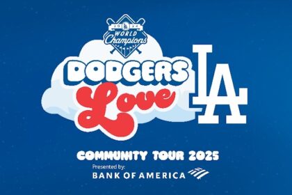 2025 Dodgers Love L.A. Community Tour logo