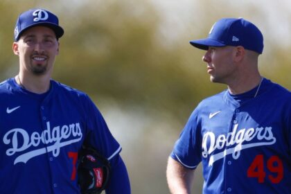 Blake Snell, Blake Treinen, Dodgers workout, 2025 Dodgers Spring Training