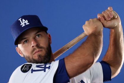 David Bote, Dodgers photo day, 2025 Spring Training