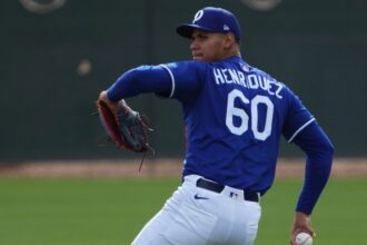 Edgardo Henriquez, 2025 Dodgers Spring Training, Dodgers workout