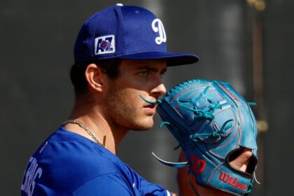 Jackson Ferris, Dodgers workout, 2025 Dodgers Spring Training