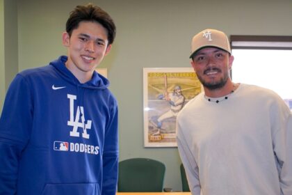 Roki Sasaki, Miguel Rojas, 2025 Dodgers Spring Training