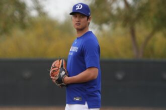 Shohei Ohtani, 2025 Dodgers Spring Training, Dodgers workout