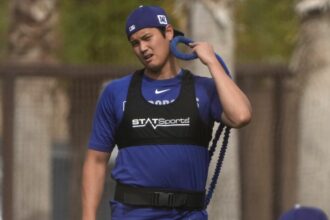Shohei Ohtani, 2025 Dodgers Spring Training, Dodgers workout