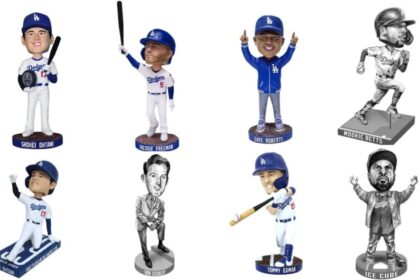 Shohei Ohtani, Freddie Freeman, Dave Roberts, Mookie Betts, Vin Scully, Tommy Edman, Ice Cube, Dodgers bobbleheads 2025