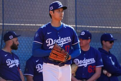 Shohei Ohtani, Tanner Scott, Kyle Hurt, Dodgers workout, 2025 Dodgers Spring Training