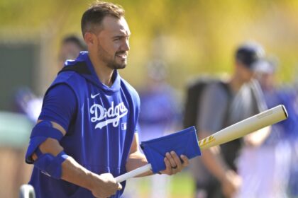 Michael Conforto, Dodgers workout, 2025 Spring Training