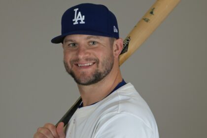 Chris Okey, Dodgers photo day, 2025 Spring Training