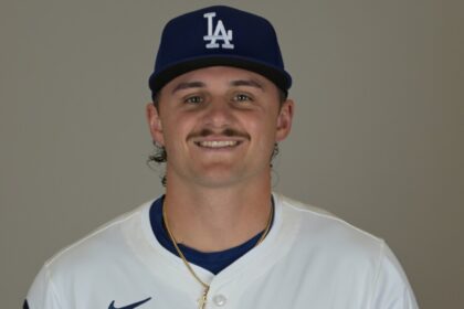 Alex Freeland, Dodgers photo day, 2025 Spring Training
