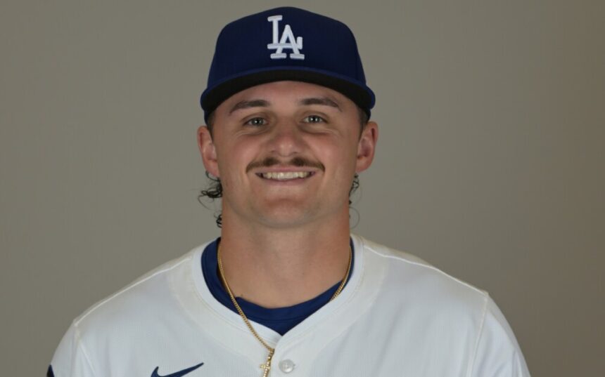 Alex Freeland, Dodgers photo day, 2025 Spring Training