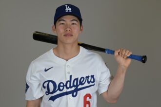 Hyeseong Kim, Dodgers photo day, 2025 Spring Training