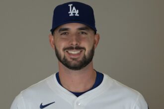 Joe Jacques, Dodgers photo day, 2025 Spring Training