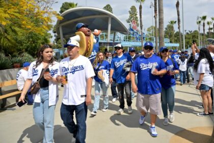 Dodgers fans, Dodger Dog, Opening Day 2025