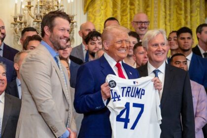 Clayton Kershaw, President Trump, Mark Walter, Dodgers White House