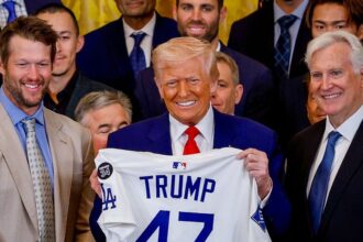 Clayton Kershaw, President Trump, Mark Walter, Dodgers White House