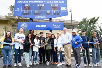 Evan Phillips, Kirsten Watson, Nichol Whiteman, Los Angeles Dodgers Foundation, Dodgers Dreamfields