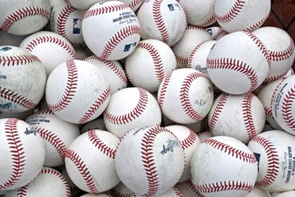 General view baseballs