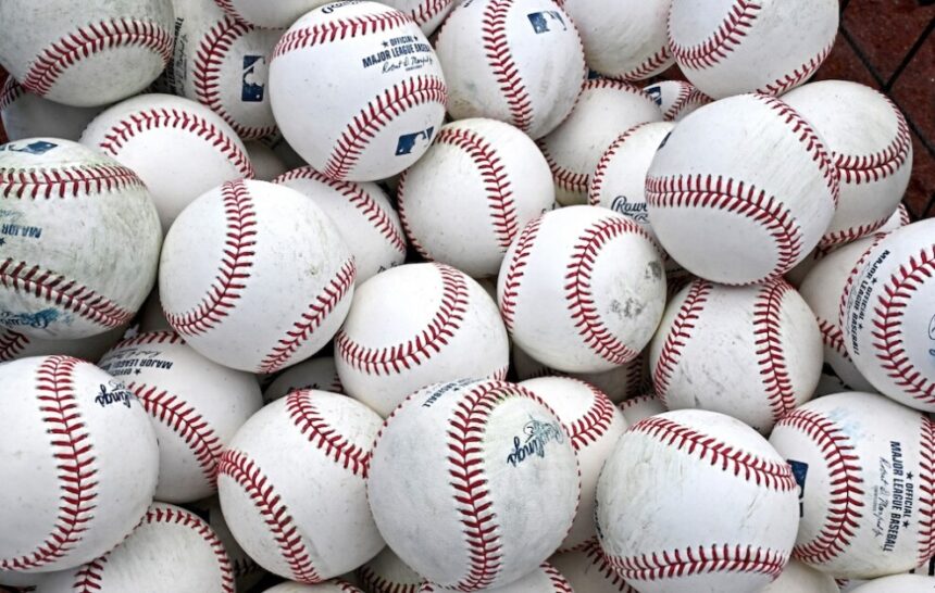 General view baseballs
