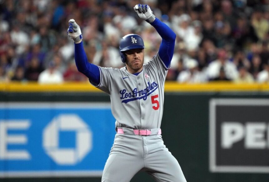 Freddie Freeman dance, Dodgers celebration, Mother's Day