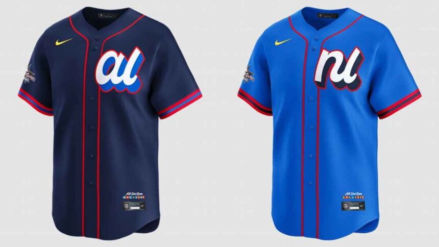 American League, National League, Home Run Derby, 2025 MLB All-Star Game workout jerseys