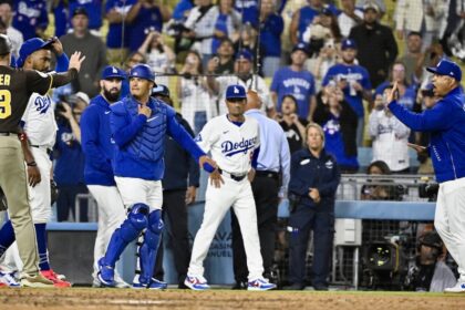 Dave Roberts, Teoscar Hernández, Chico, Tony Gonsolin, Dino Ebel