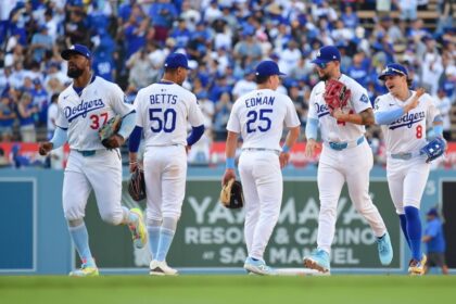 Teoscar Hernández, Mookie Betts, Tommy Edman, Andy Pages, Kiké Hernández, Dodgers win, Father's Day