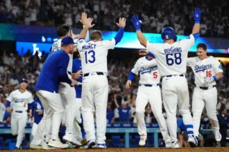 Max Muncy, Andy Pages, Dalton Rushing, Freddie Freeman, Will Smith, Dodgers walk-off win