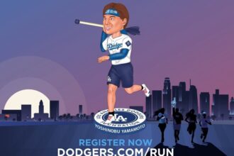 Yoshinobu Yamamoto bobblehead, Los Angeles Dodgers Foundation Sunset Run