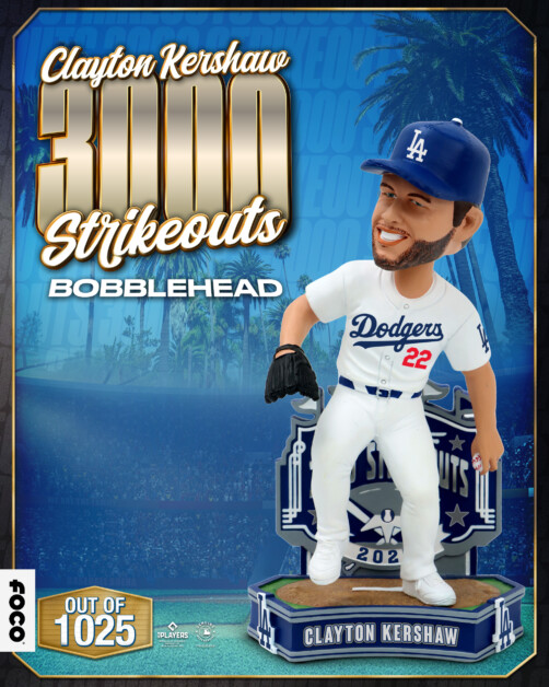 Clayton Kershaw ボブルヘッド人形 ドジャース Clayton Kershaw Los Angeles Dodgers Mini Bighead Bobblehead