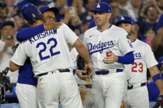 Clayton Kershaw 3000 strikeouts, Teoscar Hernández, Freddie Freeman, Michael Conforto