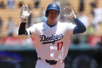 Shohei Ohtani, Dodgers celebration