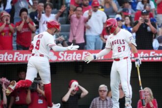 Zach Neto, Mike Trout, Freeway Series