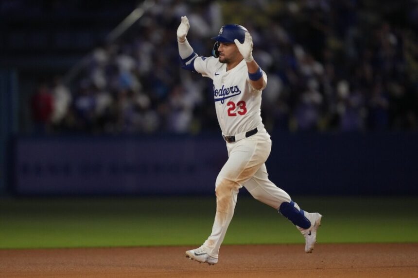 Michael Conforto, Dodgers celebration