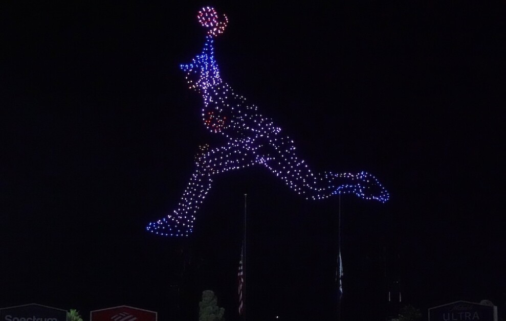 Dates when the Dodgers are holding a drone show at Dodger Stadium in 2026