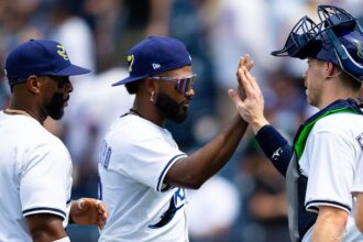 Yandy Díaz, Junior Caminero, Hunter Feduccia, PitchCom, Rays win