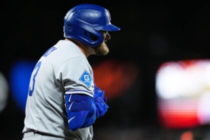 Max Muncy hit by pitch