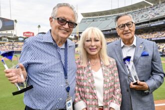 Steve Brener, Laura Lasorda, Jaime Jarrín, I Bleed Dodger Blue Award