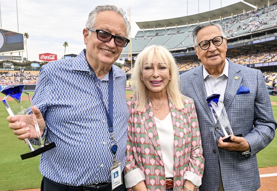 Jaime Jarrin & Steve Brener Receive 4th Annual 'Tommy Lasorda I Bleed Dodger Blue Award'