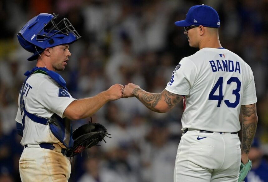 Ben Rortvedt, Anthony Banda, Dodgers win
