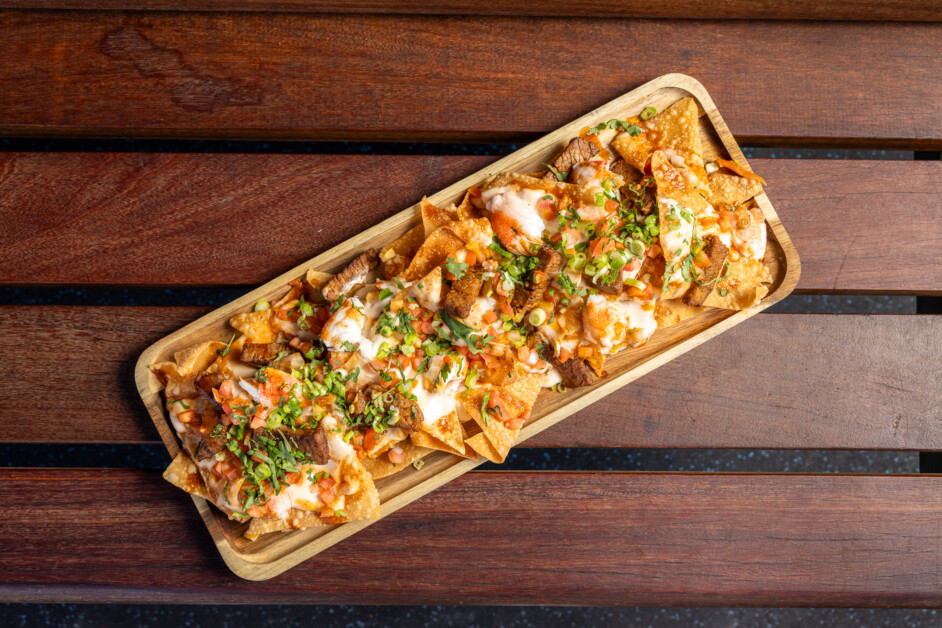 Surf and turf wonton nachos, 2025 World Series