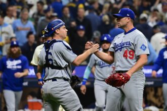 Will Smith, Blake Treinen, Michael Kopech, Miguel Rojas, Dodgers win, 2025 NLCS