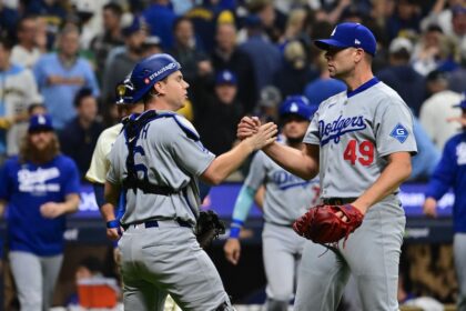 Will Smith, Blake Treinen, Michael Kopech, Miguel Rojas, Dodgers win, 2025 NLCS