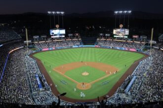Dodger Stadium view, 2025 NLCS