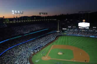 Dodger Stadium view, 2025 NLCS
